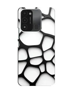 Чохол для TECNO Spark GO (2022) з картинкою «Біла об'ємна сітка»
