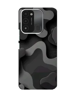 Чохол для TECNO Spark GO (2022) з картинкою «Темний абстрактний камуфляж»