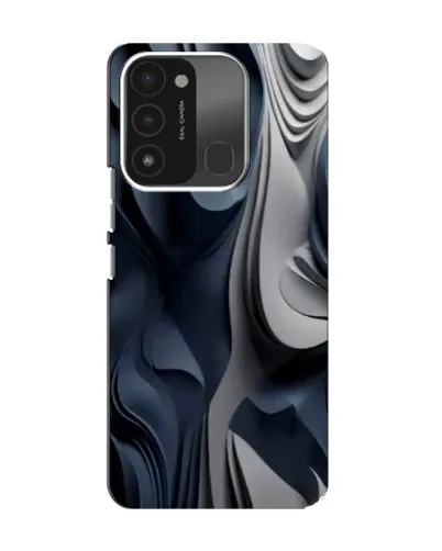 Чохол для TECNO Spark GO (2022) з картинкою «Об'ємні сині складки» Чохол для TECNO Spark GO (2022) з картинкою «Об'ємні сині складки»
