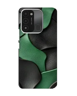 Чохол для TECNO Spark GO (2022) з картинкою «Зелені шкіряні хвилі»