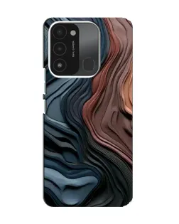 Чохол для TECNO Spark GO (2022) з картинкою «Кольорові хвилі каньйону»