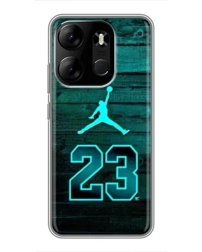 Чехол для TECNO Spark Go 2023 (BF7) с картинкой «Jordan Cyan 23» Чехол для TECNO Spark Go 2023 (BF7) с картинкой «Jordan Cyan 23»