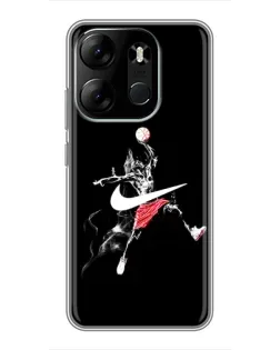 Чехол для TECNO Spark Go 2023 (BF7) с картинкой «Jordan Jumpman» Чехол для TECNO Spark Go 2023 (BF7) с картинкой «Jordan Jumpman»