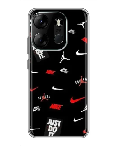 Чехол для TECNO Spark Go 2023 (BF7) с картинкой «Nike Mix Pattern» Чехол для TECNO Spark Go 2023 (BF7) с картинкой «Nike Mix Pattern»