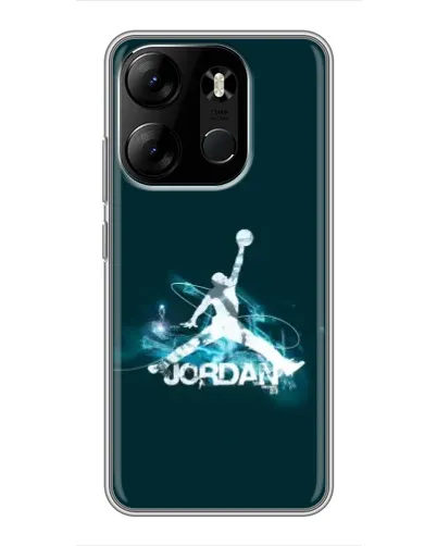 Чехол для TECNO Spark Go 2023 (BF7) с картинкой «Jordan Blue Fire» Чехол для TECNO Spark Go 2023 (BF7) с картинкой «Jordan Blue Fire»