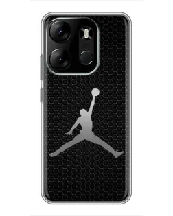 Чехол для TECNO Spark Go 2023 (BF7) с картинкой «Jordan Dark Carbon» Чехол для TECNO Spark Go 2023 (BF7) с картинкой «Jordan Dark Carbon»