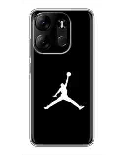 Чехол для TECNO Spark Go 2023 (BF7) с картинкой «Jordan Silhouette» Чехол для TECNO Spark Go 2023 (BF7) с картинкой «Jordan Silhouette»