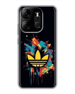 Чехол для TECNO Spark Go 2023 (BF7) с картинкой «Adidas Splash» Чехол для TECNO Spark Go 2023 (BF7) с картинкой «Adidas Splash»