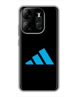Чехол для TECNO Spark Go 2023 (BF7) с картинкой «Adidas Cyan Logo» Чехол для TECNO Spark Go 2023 (BF7) с картинкой «Adidas Cyan Logo»