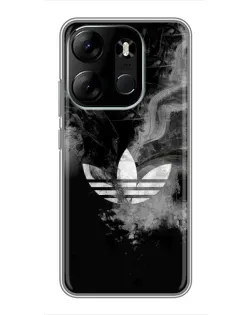 Чехол для TECNO Spark Go 2023 (BF7) с картинкой «Абстрактный дым Adidas» Чехол для TECNO Spark Go 2023 (BF7) с картинкой «Абстрактный дым Adidas»