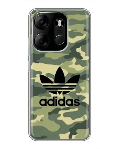 Чехол для TECNO Spark Go 2023 (BF7) с картинкой «Милитари стиль Adidas» Чехол для TECNO Spark Go 2023 (BF7) с картинкой «Милитари стиль Adidas»
