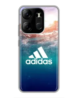 Чехол для TECNO Spark Go 2023 (BF7) с картинкой «Океанская глубина адидас» Чехол для TECNO Spark Go 2023 (BF7) с картинкой «Океанская глубина адидас»