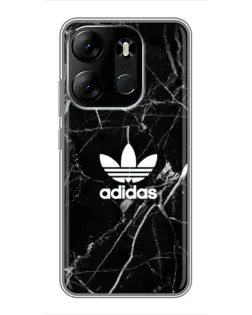 Чехол для TECNO Spark Go 2023 (BF7) с картинкой «Белый мрамор Adidas» Чехол для TECNO Spark Go 2023 (BF7) с картинкой «Белый мрамор Adidas»