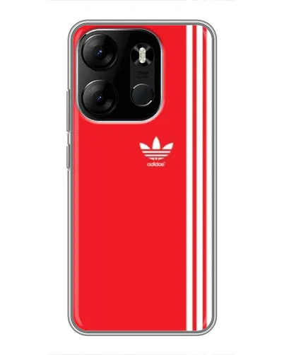 Чехол для TECNO Spark Go 2023 (BF7) с картинкой «Красный минимализм Adidas» Чехол для TECNO Spark Go 2023 (BF7) с картинкой «Красный минимализм Adidas»