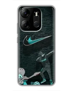 Чехол для TECNO Spark Go 2023 (BF7) с картинкой «Спортивный арт Nike» Чехол для TECNO Spark Go 2023 (BF7) с картинкой «Спортивный арт Nike»