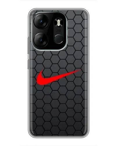 Чехол для TECNO Spark Go 2023 (BF7) с картинкой «Nike — карбоновая сетка» Чехол для TECNO Spark Go 2023 (BF7) с картинкой «Nike — карбоновая сетка»