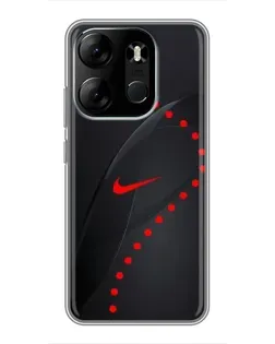 Чехол для TECNO Spark Go 2023 (BF7) с картинкой «Абстрактный дизайн Nike»