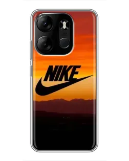 Чехол для TECNO Spark Go 2023 (BF7) с картинкой «Nike — вечерний горизонт»