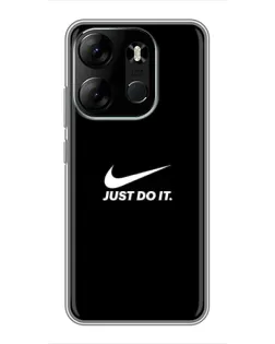 Чехол для TECNO Spark Go 2023 (BF7) с картинкой «Минимализм от Nike»