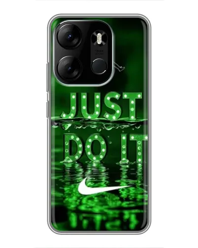 Чехол для TECNO Spark Go 2023 (BF7) с картинкой «Зеленый неоновый Nike» Чехол для TECNO Spark Go 2023 (BF7) с картинкой «Зеленый неоновый Nike»