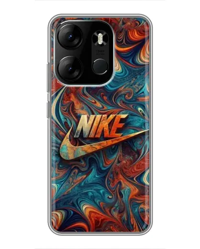 Чехол для TECNO Spark Go 2023 (BF7) с картинкой «Nike в абстракции» Чехол для TECNO Spark Go 2023 (BF7) с картинкой «Nike в абстракции»