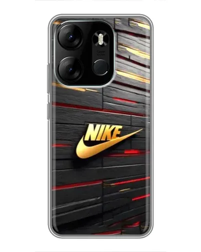 Чехол для TECNO Spark Go 2023 (BF7) с картинкой «Золотой Nike на металле» Чехол для TECNO Spark Go 2023 (BF7) с картинкой «Золотой Nike на металле»