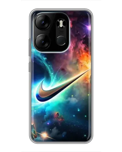 Чехол для TECNO Spark Go 2023 (BF7) с картинкой «Космический Nike Swoosh» Чехол для TECNO Spark Go 2023 (BF7) с картинкой «Космический Nike Swoosh»