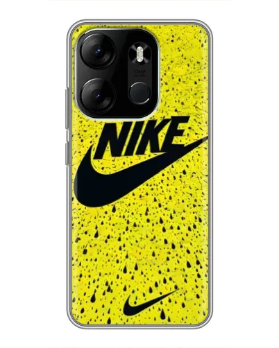 Чехол для TECNO Spark Go 2023 (BF7) с картинкой «Желтый текстурный Nike» Чехол для TECNO Spark Go 2023 (BF7) с картинкой «Желтый текстурный Nike»