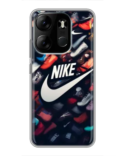 Чехол для TECNO Spark Go 2023 (BF7) с картинкой «Коллекция кроссовок Nike» Чехол для TECNO Spark Go 2023 (BF7) с картинкой «Коллекция кроссовок Nike»