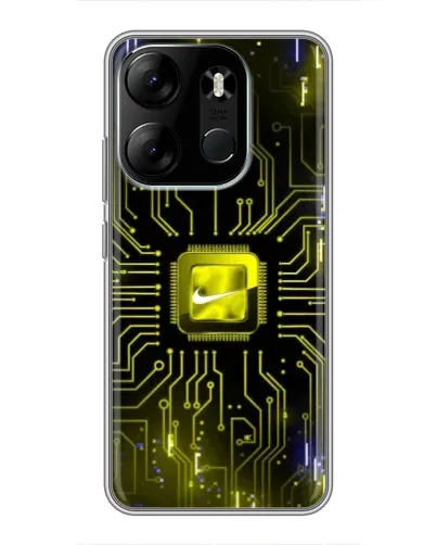 Чехол для TECNO Spark Go 2023 (BF7) с картинкой «Nike — золотая искра» Чехол для TECNO Spark Go 2023 (BF7) с картинкой «Nike — золотая искра»
