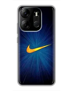 Чохол для TECNO Spark Go 2023 (BF7) з картинкою «Синій пульс Nike» Чохол для TECNO Spark Go 2023 (BF7) з картинкою «Синій пульс Nike»