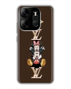 Чехол для TECNO Spark Go 2023 (BF7) с картинкой «LV и Микки Маус»