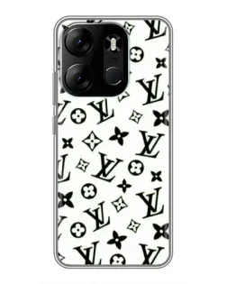 Чехол для TECNO Spark Go 2023 (BF7) с картинкой «Монохромный хаос LV»