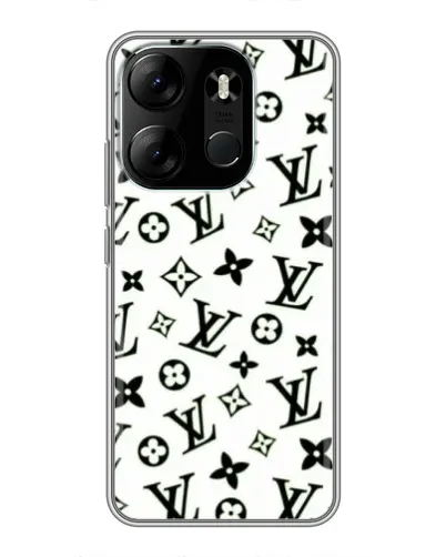 Чехол для TECNO Spark Go 2023 (BF7) с картинкой «Монохромный хаос LV»