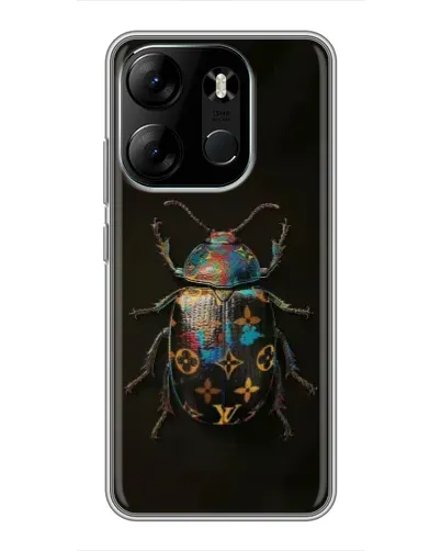 Чехол для TECNO Spark Go 2023 (BF7) с картинкой «LV — мраморный принт»