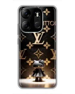 Чехол для TECNO Spark Go 2023 (BF7) с картинкой «Монограмма с фигурой»