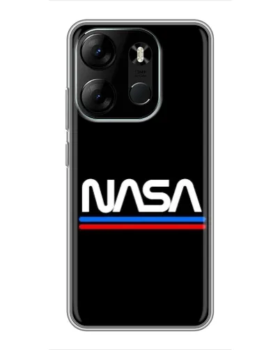 Чехол для TECNO Spark Go 2023 (BF7) с картинкой «NASA — классика Red Blue»