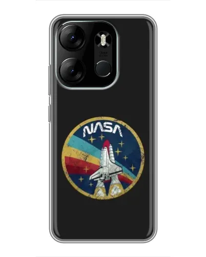 Чехол для TECNO Spark Go 2023 (BF7) с картинкой «NASA — эмблема миссии»