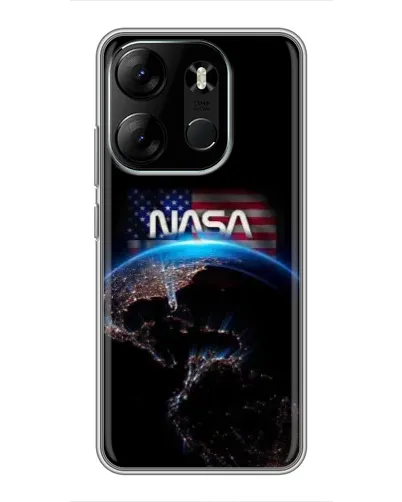 Чехол для TECNO Spark Go 2023 (BF7) с картинкой «Земля из космоса NASA»
