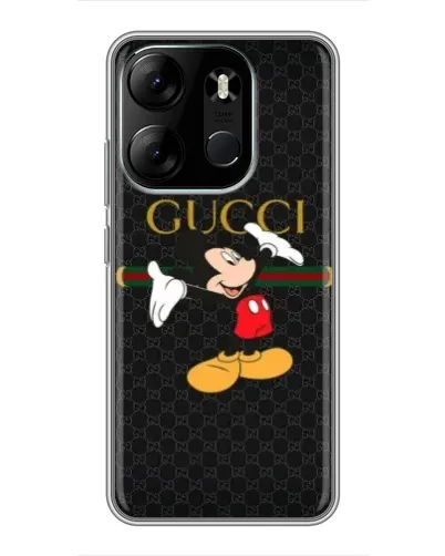 Чехол для TECNO Spark Go 2023 (BF7) с картинкой «Микки Маус Gucci»