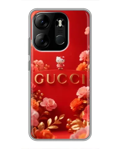 Чехол для TECNO Spark Go 2023 (BF7) с картинкой «Gucci — золотой сад»