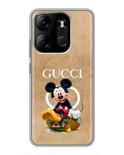 Чехол для TECNO Spark Go 2023 (BF7) с картинкой «Микки Маус Gucci — крафт»