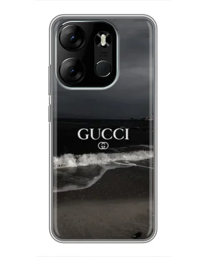 Чехол для TECNO Spark Go 2023 (BF7) с картинкой «Gucci — морской прибой»