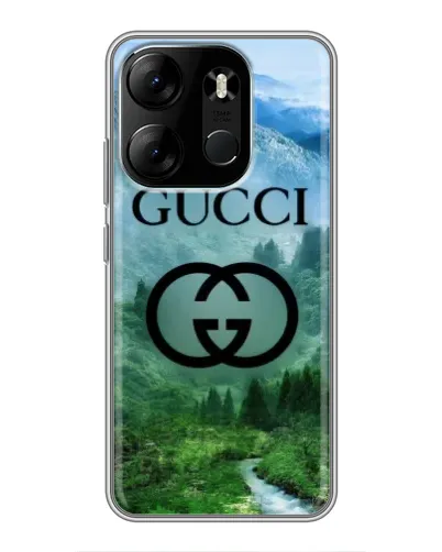 Чехол для TECNO Spark Go 2023 (BF7) с картинкой «Gucci — горный пейзаж»