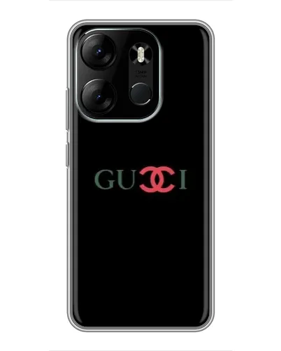 Чехол для TECNO Spark Go 2023 (BF7) с картинкой «Gucci — красный градиент»