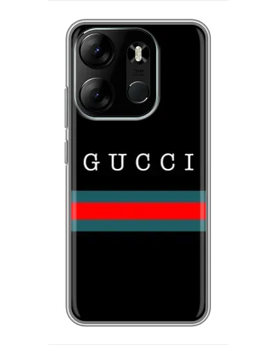 Чехол для TECNO Spark Go 2023 (BF7) с картинкой «Gucci — красный пояс»