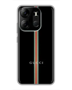 Чехол для TECNO Spark Go 2023 (BF7) с картинкой «Gucci — строгая линия»