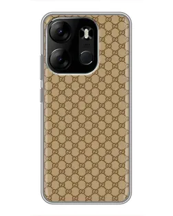 Чехол для TECNO Spark Go 2023 (BF7) с картинкой «Gucci — классический беж»