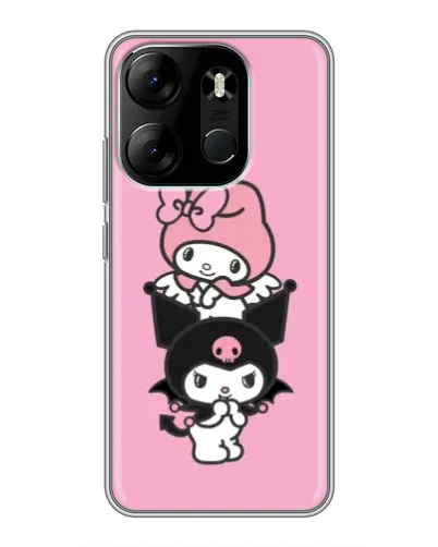 Чехол для TECNO Spark Go 2023 (BF7) с картинкой «My Melody и Kuromi»