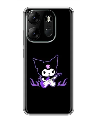 Чехол для TECNO Spark Go 2023 (BF7) с картинкой «Электрическая Kuromi»